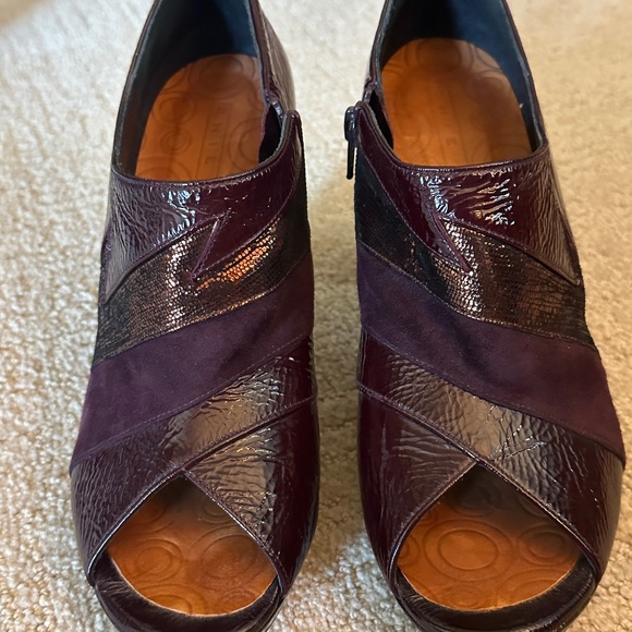 Chie Mihara Purple Open Toe Booties Size 39 - Picture 2 of 7